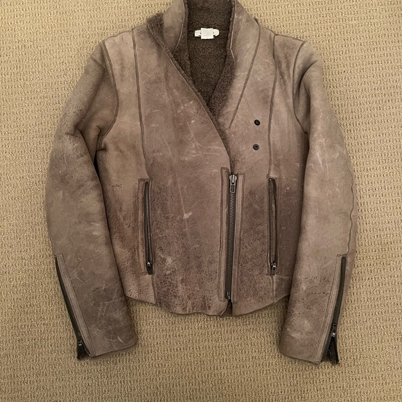 Gently used helmet lang lamb shearling jacket purchased at Helmut Lang in NYC - Picture 3 of 6